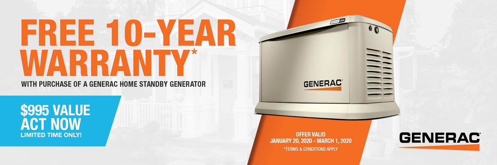 Homestandby Generator Deal | Warranty Offer | Generac Dealer | Marshfield, MO